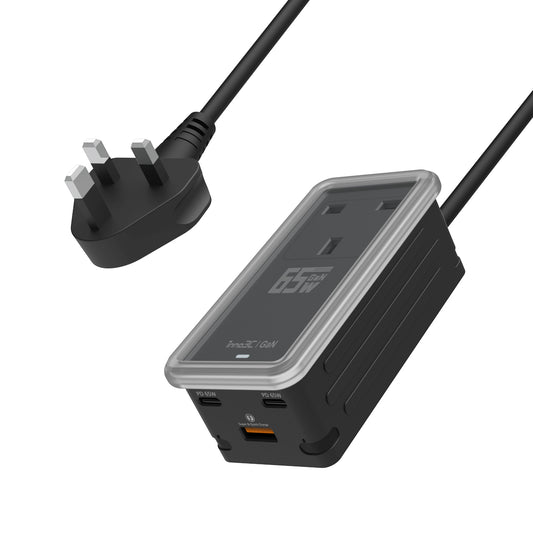 inno3C GaN 65W 3輸出快速充電插座盒