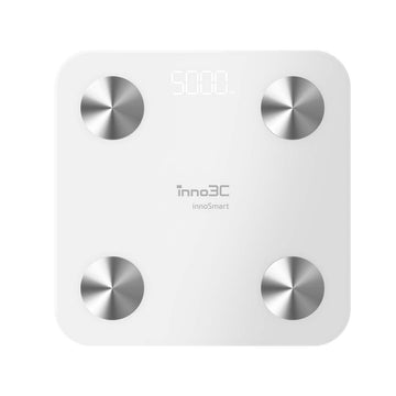 inno3C IoT 智能體脂磅|脂肪秤|APP藍牙體重秤|體重計|智能體重磅|電子體重磅|人體秤|健康秤|行李秤|電子秤|家用體重秤|體重測量儀 |體脂計|電子磅 (白) i-B8