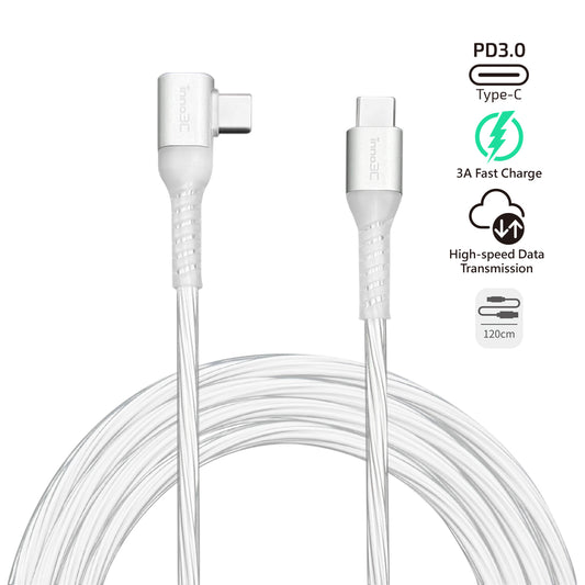 inno3C Type-C to Type-C 60W L-shape Cable i-60CB-12
