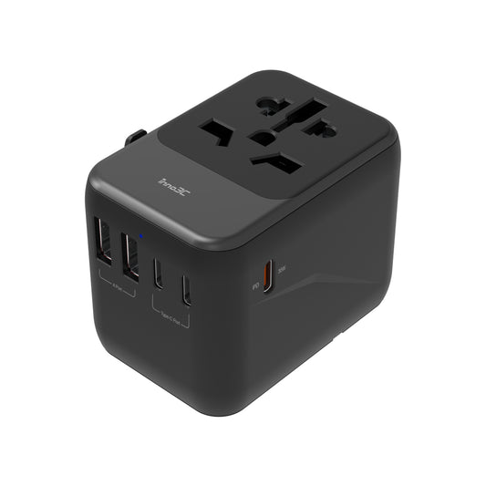 inno3C - PD 35W 5輸出旅行轉換插頭 i-FT35｜Type C USB 旅行轉插｜快充通用旅行轉插 5 Port (3C2A)｜全球旅行通用萬用 轉換插頭｜快充充電插座｜旅行充電器｜伸縮插蘇｜快充火牛