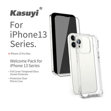 Kasuyi - Welcome Pack for iPhone 13 Pro Max ( Phone Case + Screen Protector)【Buy 1 get 2 free】