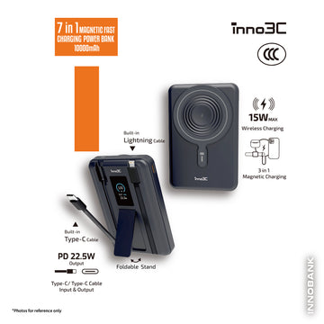inno3C 7 in 1 Magnetic Fast Charging CCC Power Bank 10000mAh KH-99