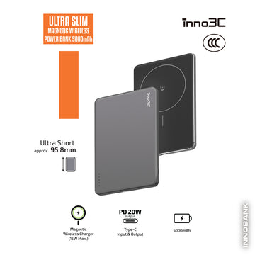 inno3C [ CCC 3C CE ] Ultra Slim Magnetic Wireless Power Bank LX-12